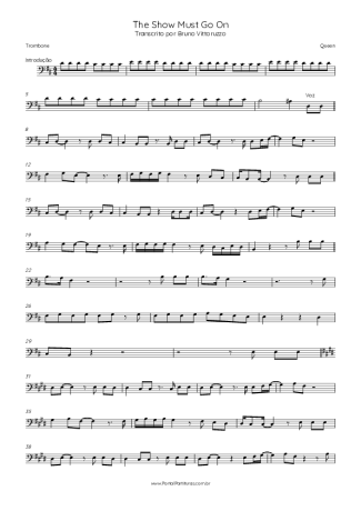 Queen  score for Trombone