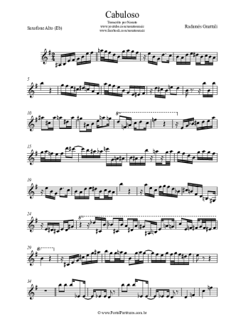 Radamés Gnattali  score for Alto Saxophone