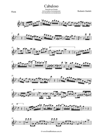 Radamés Gnattali  score for Flute