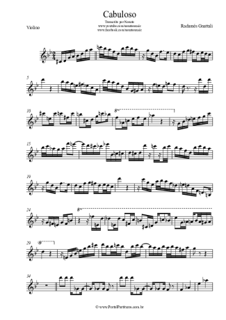 Radamés Gnattali  score for Violin