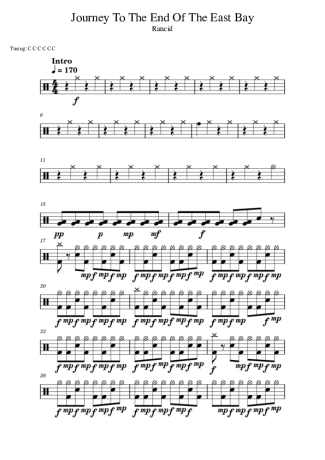 Score for Drums