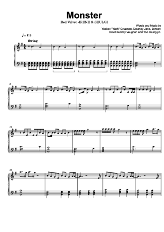 Red Velvet  score for Piano