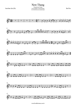 Redfoo  score for Alto Saxophone