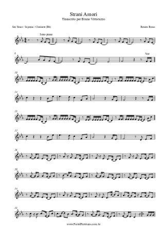 Renato Russo  score for Tenor Saxophone Soprano (Bb)