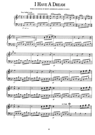 Richard Clayderman I Have A Dream score for Piano