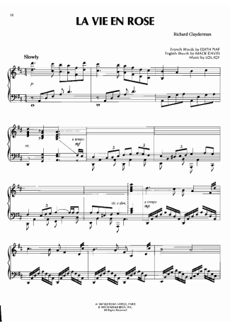 La vie en rose - Piano (Intermediate) Sheet music for Piano (Solo