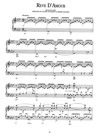 Richard Clayderman Reve DAmour score for Piano