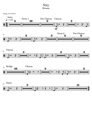 Rihanna  score for Drums