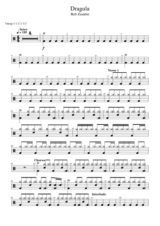 Rob Zombie  score for Drums