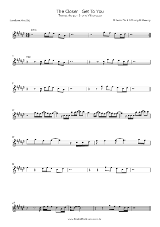 Roberta Flack & Donny Hathaway  score for Alto Saxophone