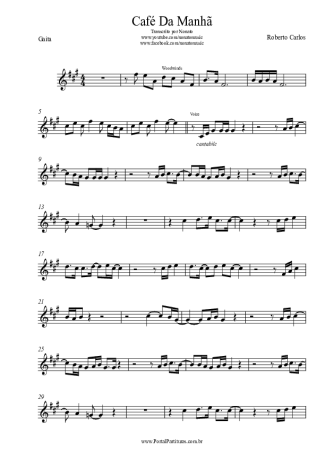 Roberto Carlos Café Da Manhã score for Harmonica