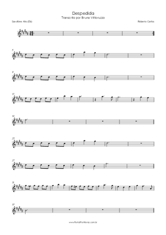 Roberto Carlos  score for Alto Saxophone