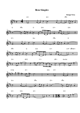 Roupa Nova  score for Tenor Saxophone Soprano (Bb)