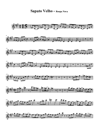Roupa Nova  score for Tenor Saxophone Soprano (Bb)