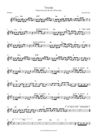 Roupa Nova  score for Keyboard