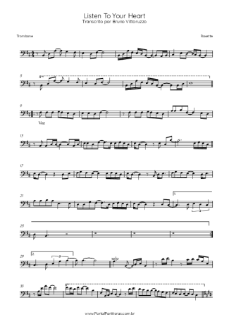 Roxette  score for Trombone