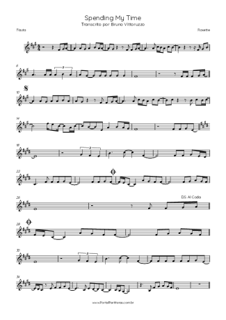 Roxette  score for Flute