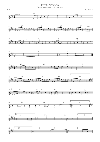 Roy Orbison  score for Keyboard