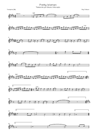 Roy Orbison  score for Trumpet