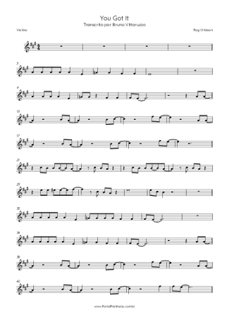 Roy Orbison  score for Violin