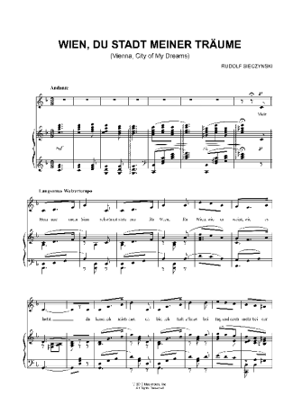 Rudolf Sieczynski  score for Piano