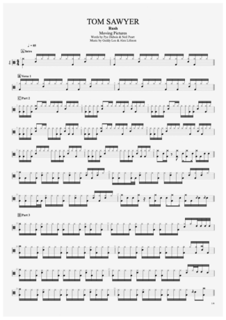 Rush  score for Drums