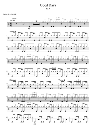 SZA  score for Drums