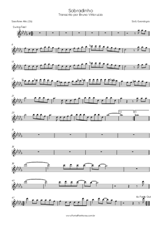 Sá e Guarabyra  score for Alto Saxophone