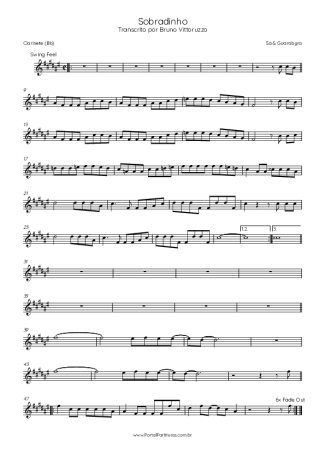 Sá e Guarabyra  score for Clarinet (Bb)