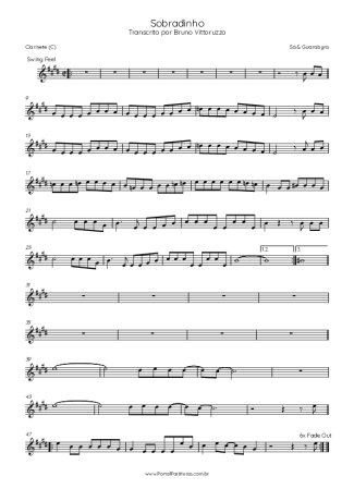 Sá e Guarabyra  score for Clarinet (C)