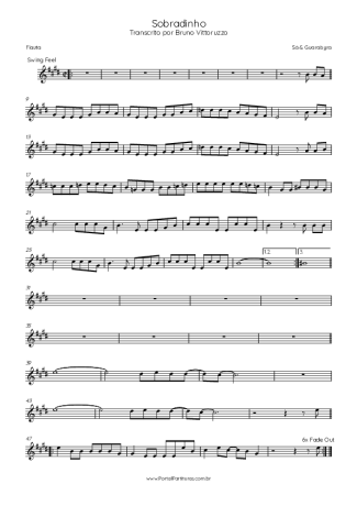 Sá e Guarabyra Sobradinho score for Flute