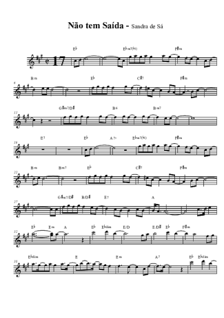 Sandra de Sá  score for Tenor Saxophone Soprano (Bb)