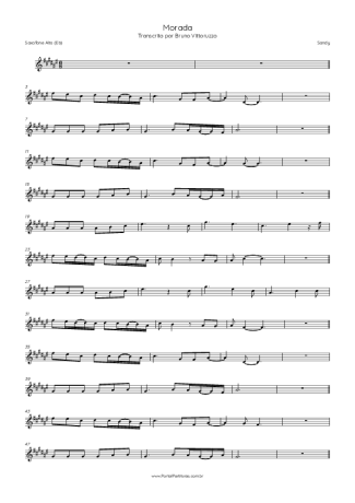 Sandy Morada score for Alto Saxophone