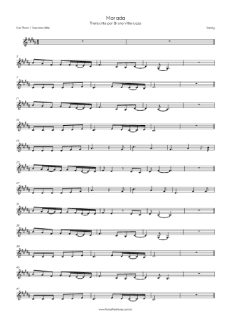 Sandy Morada score for Tenor Saxophone Soprano (Bb)