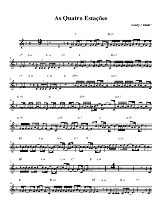 Sandy e Junior  score for Tenor Saxophone Soprano (Bb)