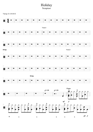 Scorpions  score for Drums