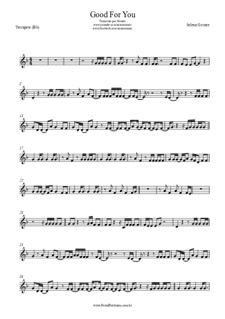 Selena Gomez Good For You score for Trumpet