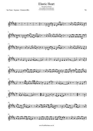 Sia  score for Tenor Saxophone Soprano (Bb)
