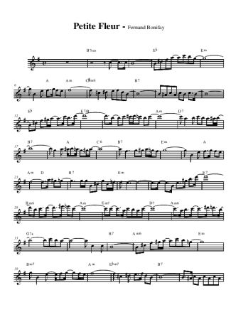 Sidney Bechet  score for Alto Saxophone