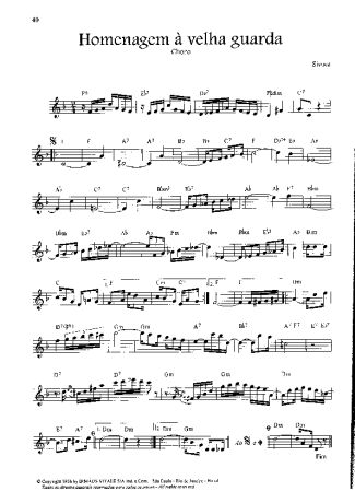 Sivuca Homenagem à Velha Garda score for Violin