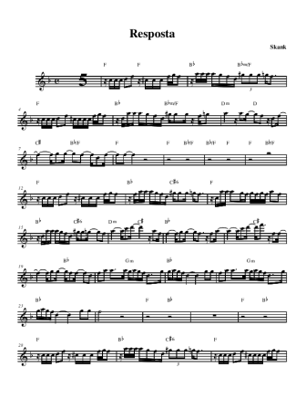 Skank  score for Alto Saxophone