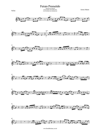 Sorriso Maroto Futuro Prometido score for Violin