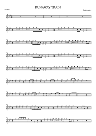 Soul Asylum Runaway Train score for Alto Saxophone