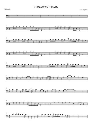 Soul Asylum Runaway Train score for Cello