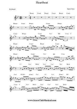 Spyro Gyra Heartbeat score for Keyboard