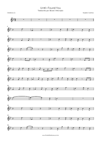 Stephen Sanchez  score for Clarinet (C)