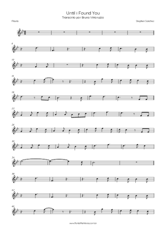 Stephen Sanchez Until I Found You score for Flute