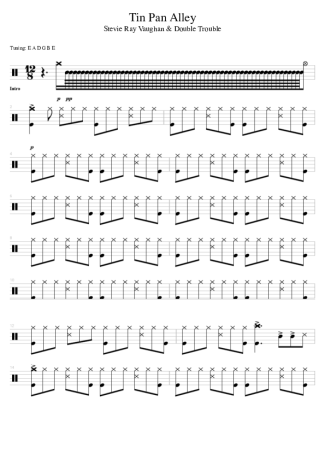 Stevie Ray Vaughan & Double Trouble  score for Drums