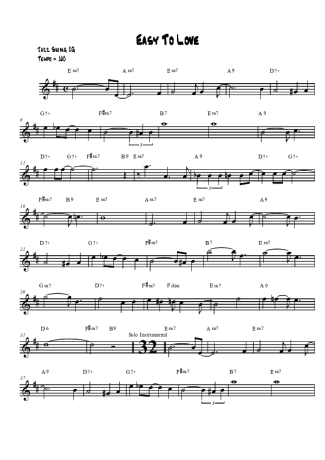 Stevie Wonder Easy to Love score for Tenor Saxophone Soprano (Bb)