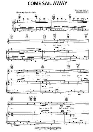Styx  score for Piano